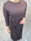 3081 Enine Fırfırlı Etek Bluz Takım