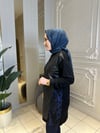 3086 Örümcek Desenli Örme Tunik
