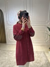 3221 Kolları Taşlı Poplin Gömlek