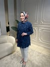 3228 Taş İşlemeli Tencel Gömlek
