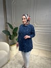3228 Taş İşlemeli Tencel Gömlek