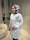 3235 Jakar Kumaş Taşlı Gömlek