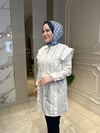 3242 Omuzları Taşlı Poplin Gömlek