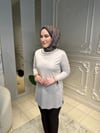 4039 Yaka Taşlı Uzun Bluz