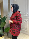 40925 Desenli Angora Hırka