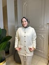 40936 Gold Düğmeli Angora Hırka
