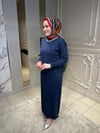 4712 Amore Taş İşlemeli Triko Elbise