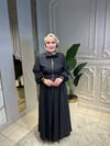 4828 Shıny Zıpper Elbise