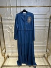 5006 Tencel Taşlı Elbise