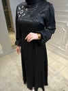 5020 Taşlı Jakar Elbise