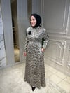 5025 Leopar Desen Elbise