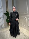 5036 Yakma Şifon Jakar Elbise