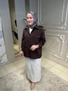 5135 Üç Cepli Önden Düğmeli Dubai Kısa Gömlek