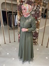 5309 Taşlı Paraşüt Elbise