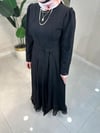 5412 Yaprak Desenli Elbise