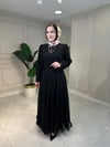 5412 Yaprak Desenli Elbise