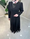 5412 Yaprak Desenli Elbise