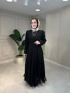 5412 Yaprak Desenli Elbise