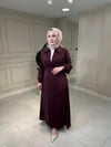 5424 Beli Büzgülü Kemerli Elbise