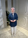5647 Tencel Fermuar Detaylı Kap