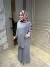 59104 Şifon Ve Yıtmaç Detaylı Sandy Pantolon Takım