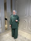 5954 Anvelp Detaylı Dubai Kombinli Pasıon Pantolon Takım