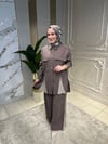 5956 Ön Fermuar Detaylı Pantolon Takım