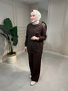 6932 Dantel Detaylı Çelik Örme Takım