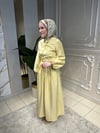 7251 Ön Düğme Detaylı Elbise