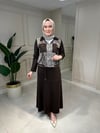 7320 Leopar Kombinli Etekli Takım