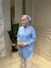 81045 Kelebek Taşlı Gömlek
