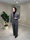 9080 Çizgili Pantolon Takım
