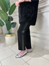 Ak1103 Deri Şeritli Taşlı Oysho Pantolon