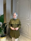 Ak3194 Tencel Fırfırlı Tunik