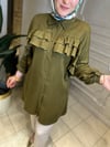 Ak3194 Tencel Fırfırlı Tunik