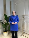 Ak44028 Dantelli V Yaka Kısa Sweat