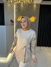 Ak4457 Kol Saten Sweatshirt