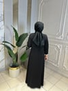 Ak5015 Simli Örme Deri Kombinli Elbise
