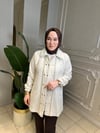 Ak6037 Astarlı Simli Triko Bumber Kap