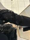 Ak6084 Ceket Yaka Dantel Abaya