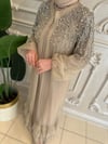 Ak6088 İncili Tül Abaya