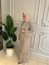 Ak6088 İncili Tül Abaya