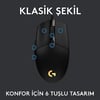 Logitech 910-005823 G102 LightSync Black 8000DPI 6 Tuş Optik RGB Siyah Kablolu Gaming (Oyuncu) Mouse