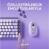 Logitech Pop Keys 920-011527 Türkçe Q Lila Kablosuz Klavye