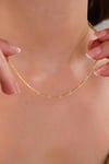14 AYAR ALTIN FİGARO MODEL KOLYE