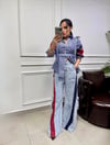 H4 Kargo Cepli Denim Pantolon