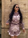 İthal Şortlu Mor Takım