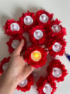 LEDLİ EL MUMU KIRMIZI 10'LU