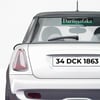 Darüşşafaka Araba Arka Cam Sticker  38 cm X 8 cm