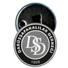 Darüşşafakalılar Derneği Logo Siyah Beyaz Baskılı Beyaz Buzdolabı Magnet Kapak Açacak